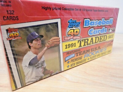 1991 TOPPS SEALED "TRADED SET" Baseball Cards Rare Find | eBay