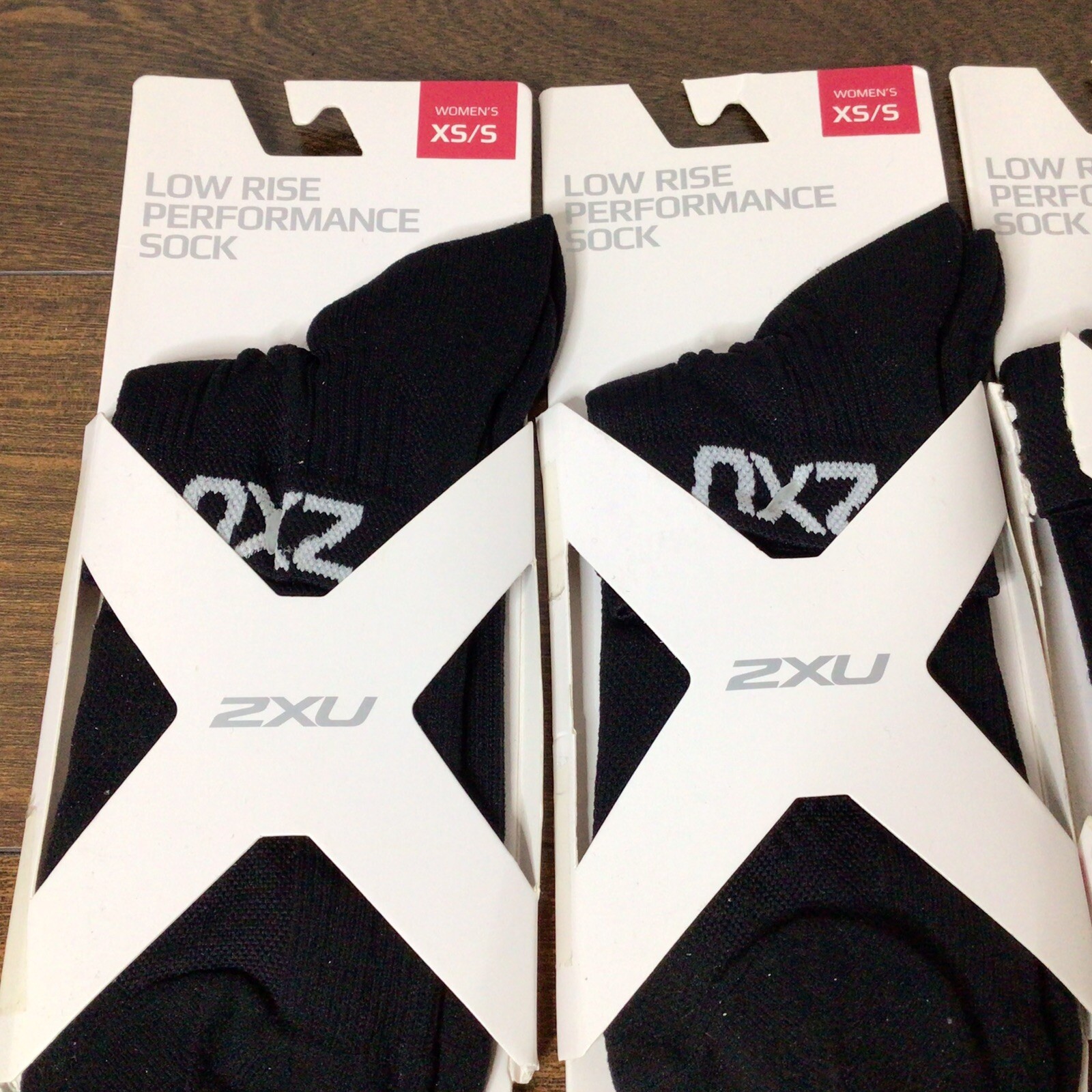 2XU Low Rise Performance Sock Women’s Size XS/S (5.5-7.5) Black - Lot Of 3 - NEW