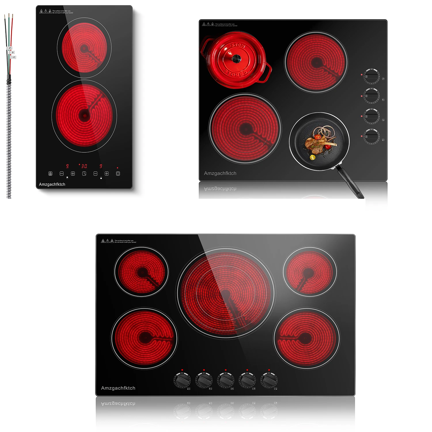 Amzgachfktch Electric Cooktop 2/4/5 Burners Electric Ceramic/Induction cooker
Opens in a new window