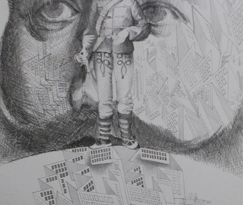 Kiril Nedyalkov (1940-2023) Pencil painting Socialist Realism signed - Picture 5 of 6