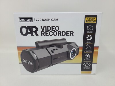 Brand NEW Zidion Z20 Dash Cam 1080p HD Dual Lens Recording & Dual
