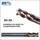 VHM Schaftfräser VHM-Fräser TiSiN VA Fräser
