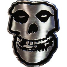 MISFITS - SKULL LOGO - METAL STICKER 2.5 x 3 - BRAND NEW - CAR DECAL 7767