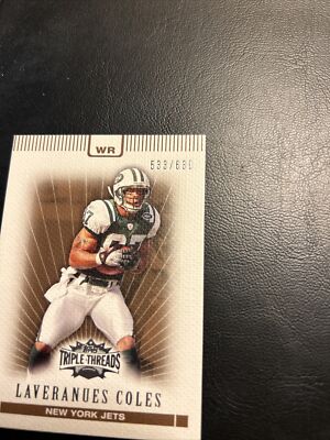 B97 2007 Triple Threads Topps Sepia/639 #66 Laveranues Coles New York Jets￼