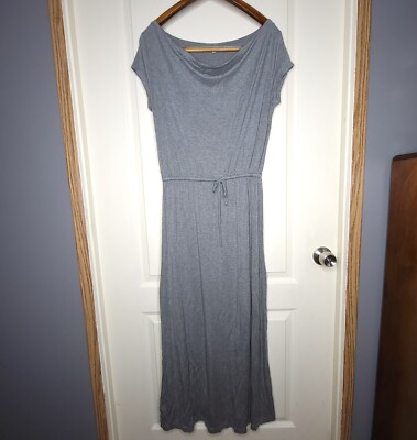 Gap Maxi Dress Gray Cowl Neck Modal Drawstring Waist Women's Medium | eBay Gap Maxi Dress Gray Cowl Neck Modal Drawstring Waist Women's Medium | eBay