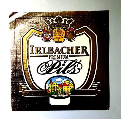 Old beer label, Schlossbrauerei IRLBACH +2016/Lower Bavaria/BY #66#