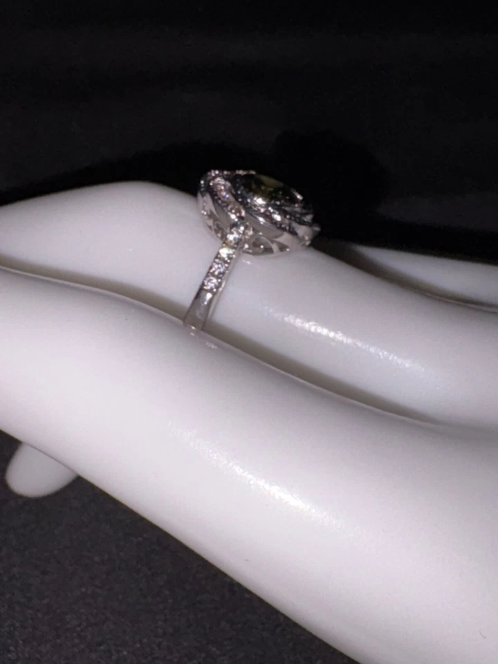 Hermoso anillo piedra natal peridoto FJ talla 8 Foto 3 de 4