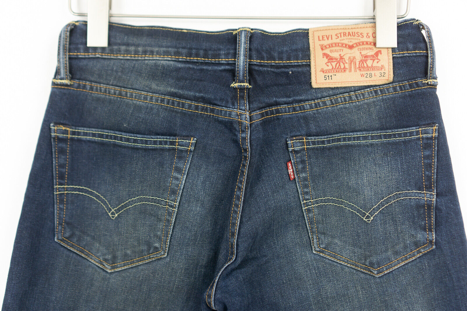 Levis 511 Slim Fit Jeans Stretch Blue Mens Size W28 L32 | eBay