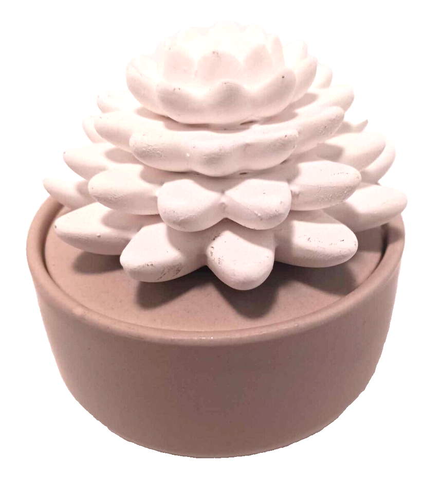 Diffuser for essential oil - ceramic - flower on top with rope for oil ...