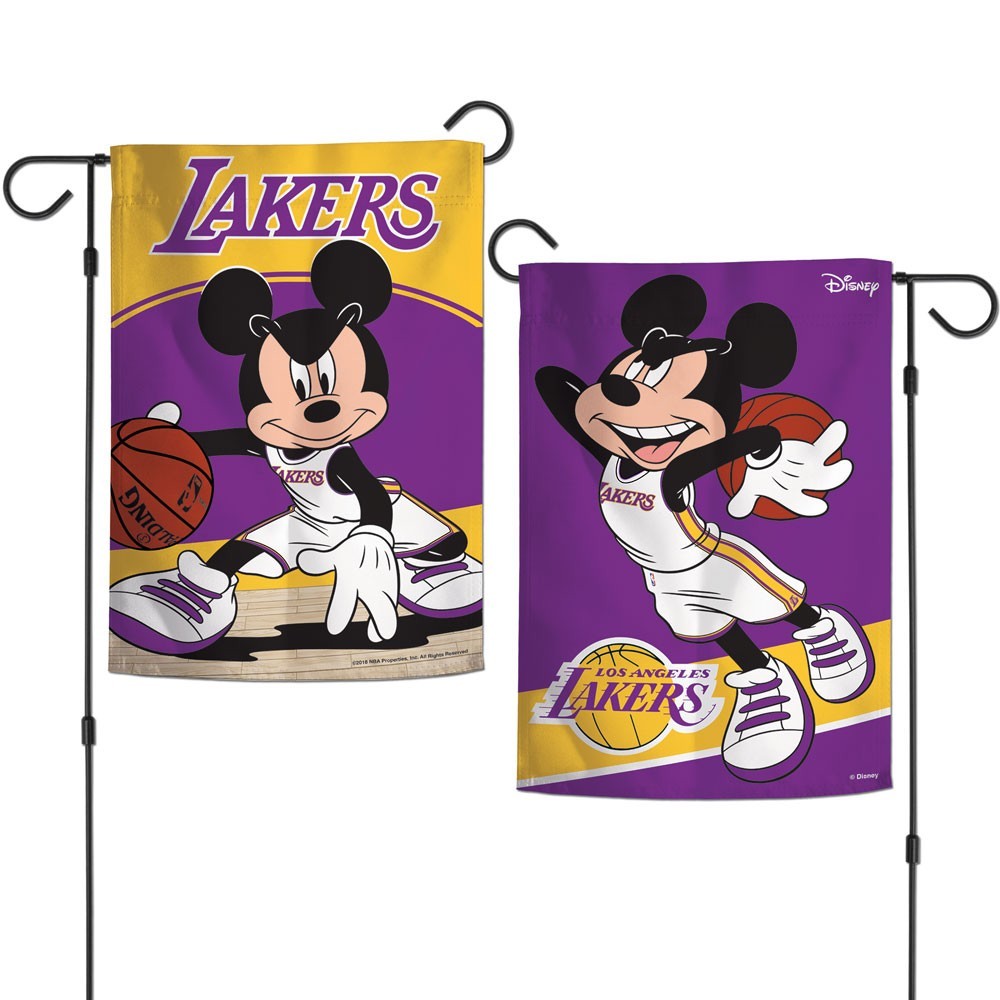 Mickey Racers Flag LOS ANGELES LAKERS MICKEY MOUSE DISNEY 12