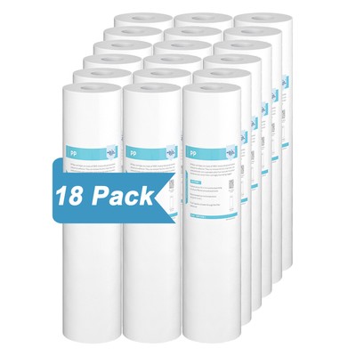 18PK 1/5 Micron 20''x4.5'' Sediment Water Filter for Big Blue Well Tap Whole House