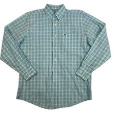 Southern Tide Multicolor Plaid Button Up Shirt Long Sleeve Cotton Sz M Stretch