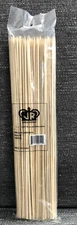 Bamboo Wood Skewers 12" Long 3mm Rd 100 Count New Sealed Package Kebab Grilling
