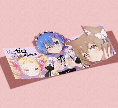 Re:Zero | Ram | Rem - SLAP Stickers - Anime Vinyl Car Stickers NEW