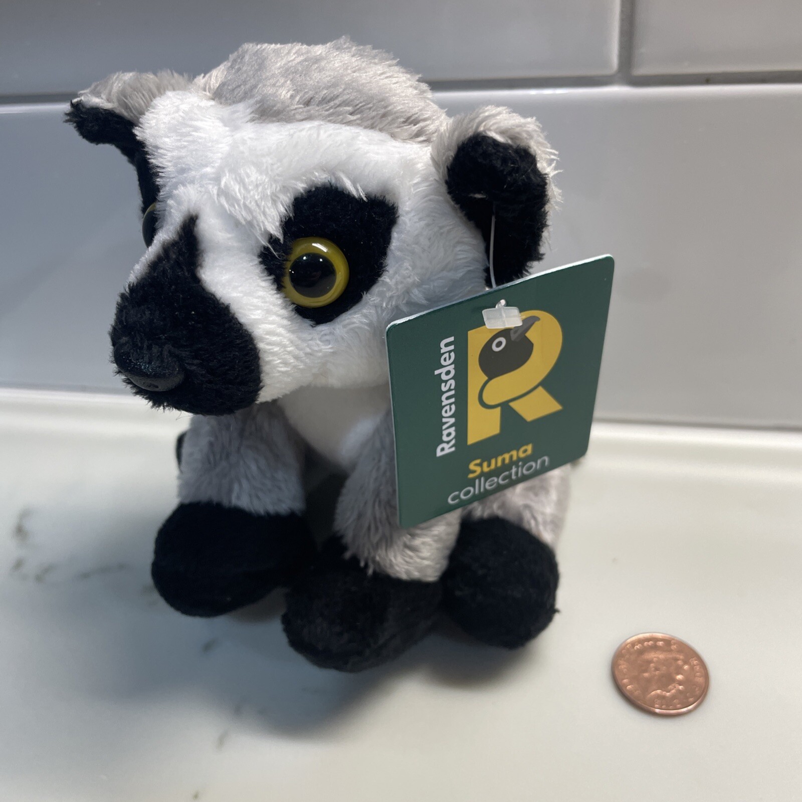 Ravensden Lemur 15CM - FRS007LE Soft Cuddly Teddy Plush New handbag buddy