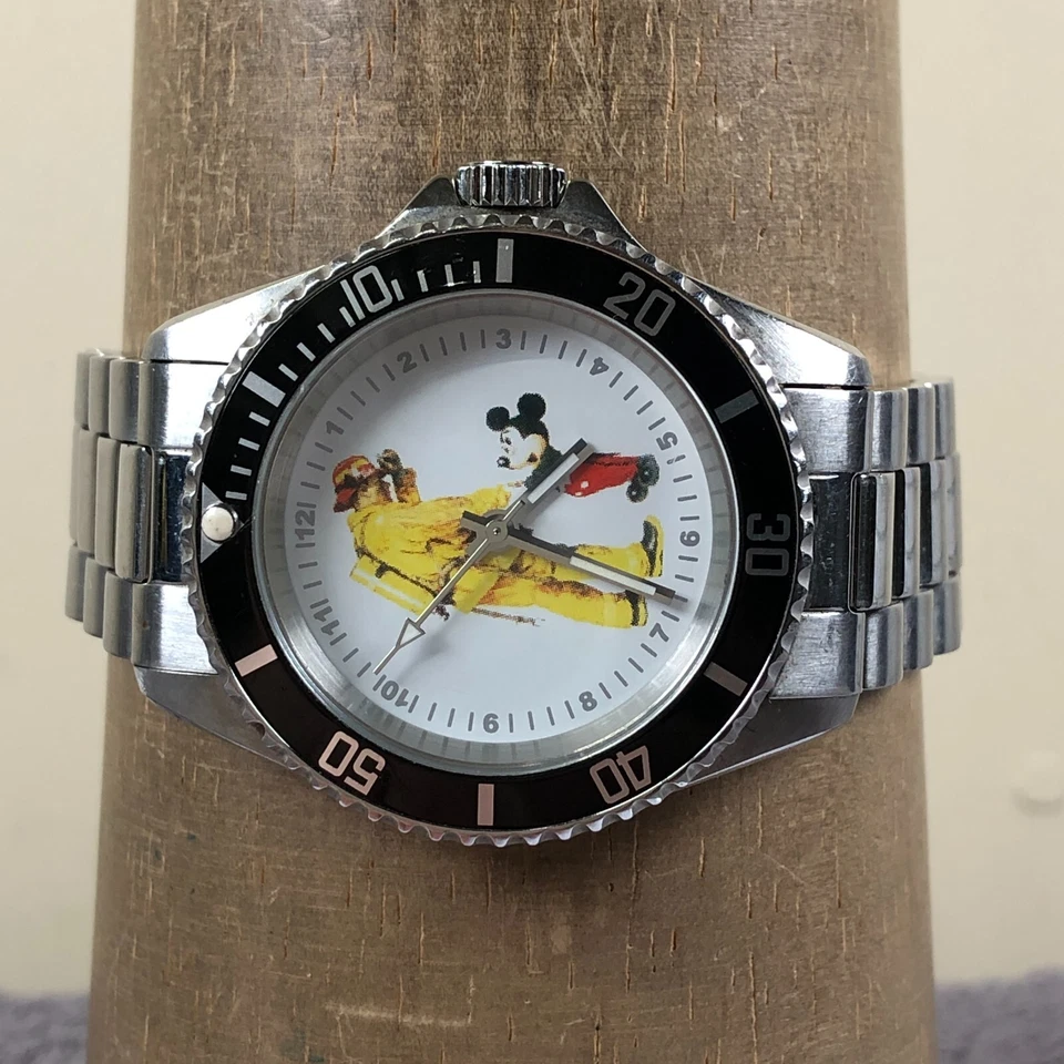 Disney Mickey Mouse Firefighter Men Limited Edition Quartz 40mm Watch 8 1/2" - Image 2 of 4