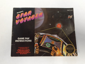 (RI4) Star Voyager (Nintendo Entertainment System, 1987) NES w/ Manual