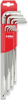 Felo L-Wrench Set 9-pcs. HEX Ballend long 1,5 - 10 mm / 00036500911