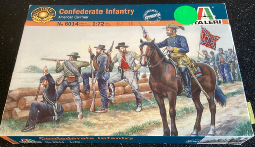 Italeri 6014 1/72 Scale Model Kit American Civil War Confederate Troops ...