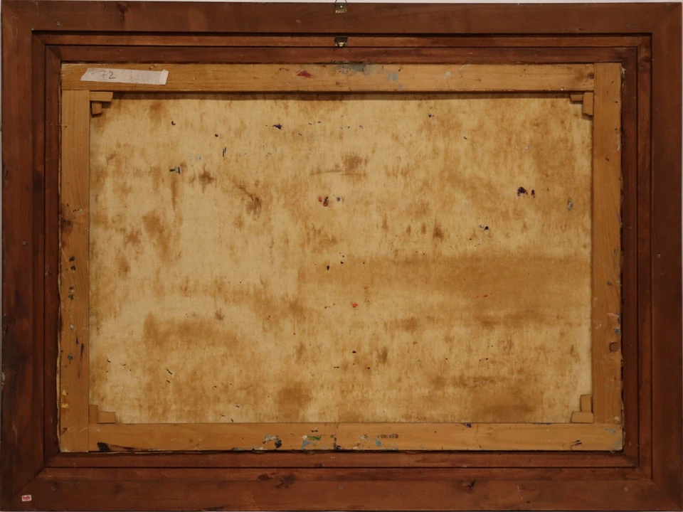 Buby dal Toso ( Scuola XX Secolo ) Dipinto Olio su Tela Paesaggio con Cornice - Imagen 3 de 4