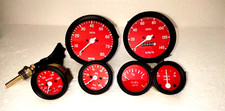 Smiths Replica 52mm-Kit-TempF Oil Fuel AmpGauge0-140KMH Speedo0-80RPM 100mm RB