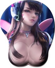 3D Anime Wrist Support Mousepad Silicone Breast Mouse Pads Soft Wrist Rest Carto