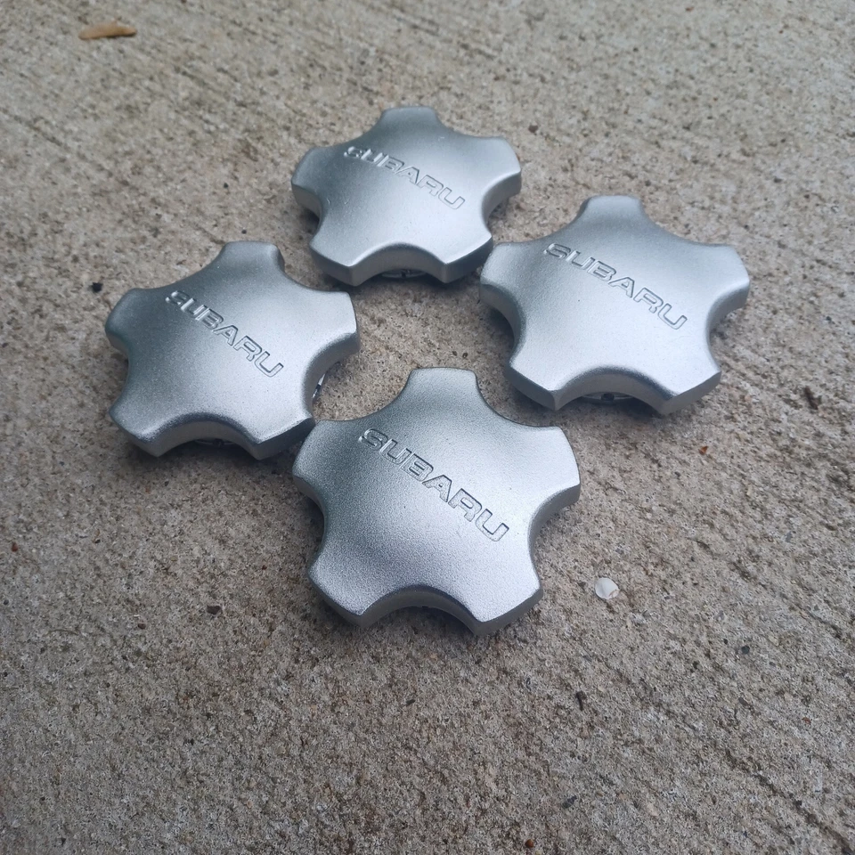 Subaru Forester Impreza Legacy center cap set of 4, 1993-2006 p/n 28821 AC020 R - Image 2 of 3