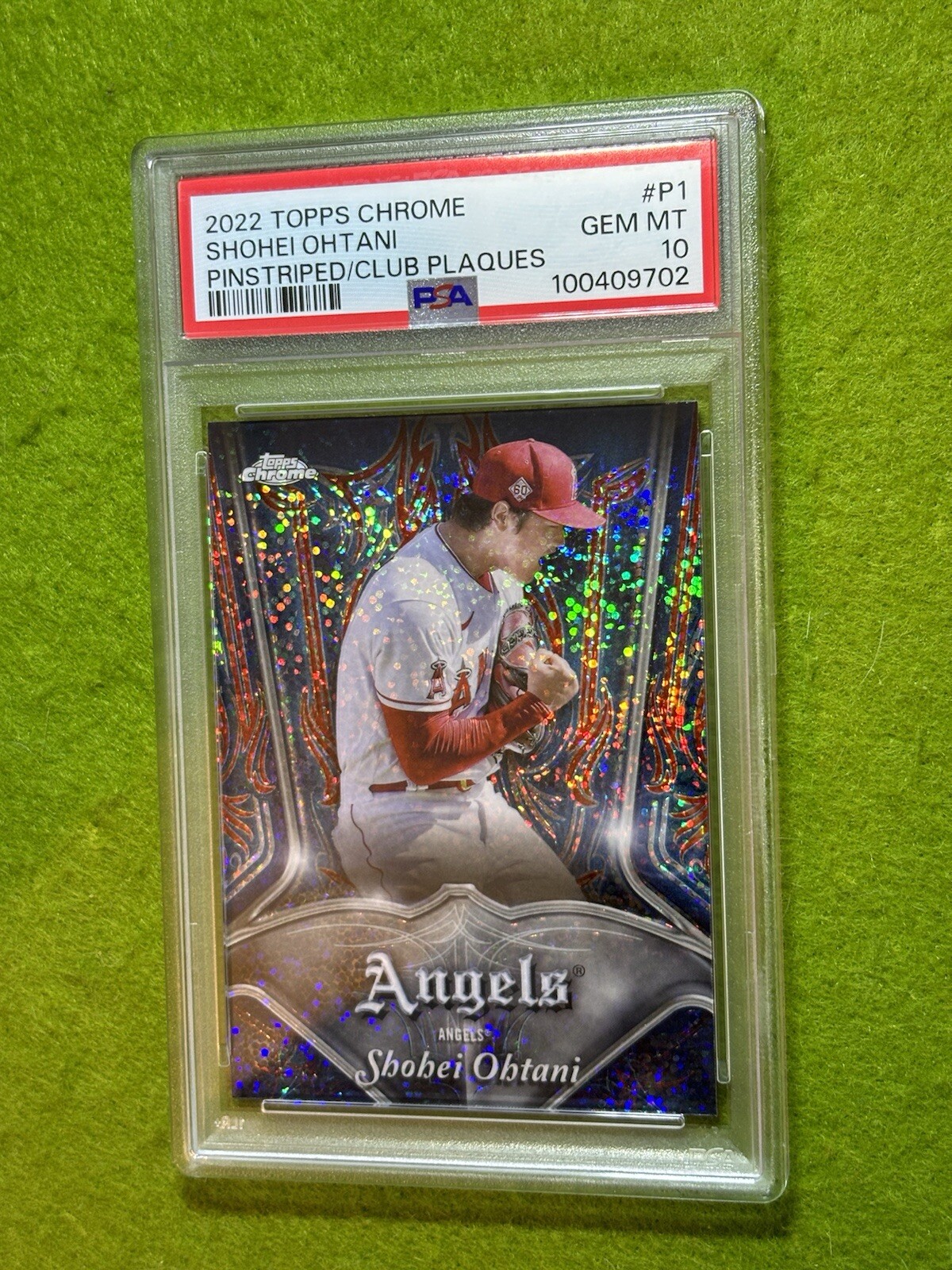 Shohei Ohtani PSA 10 WHITE SPARKLE PRIZM REFRACTOR GRADED CARD 2022 Topps Chrome view 8