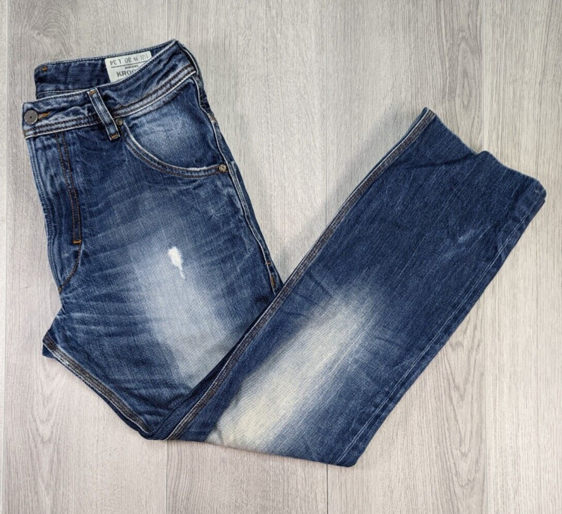 Diesel Krooley Mens Jeans Wash 008B9 Tapered Cut Size… Gem