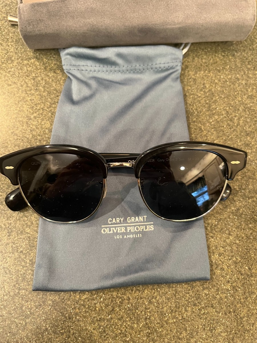 OLIVER PEOPLES CARY GRANT 2 Sun 52mm MSRP$651 Black/D B POLAR