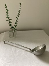 Antyczna aluminiowa łyżka do garnka kielnia duża z lat 50.