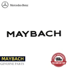 For Mercedes benz MAYBACH Letter Rear Trunk Badge Sticke Deco Gloss Black