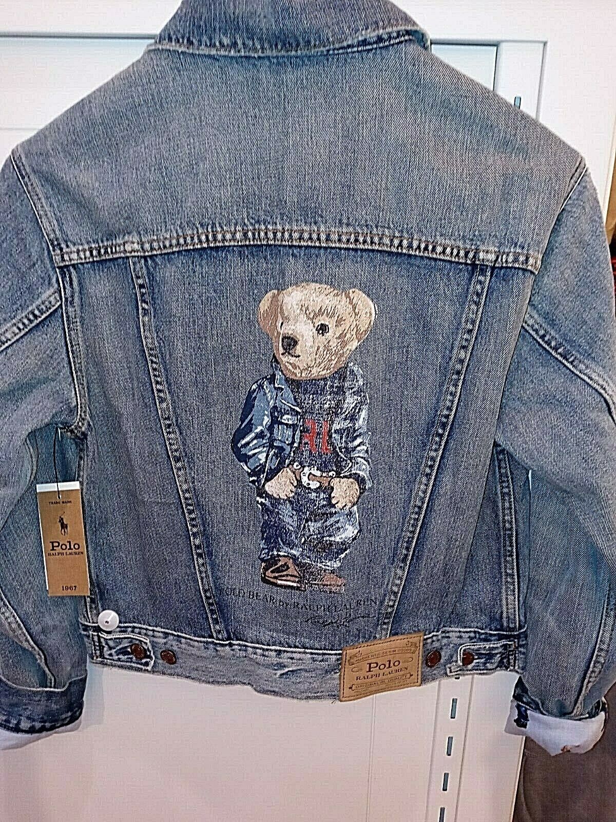 Gepolijst Dor Afgrond New With Tags Polo Ralph Lauren Women's Polo "Jeans Suit Bear" Denim Jean  Jacket | eBay