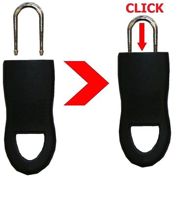 keyring as temporary pull tab for boot zipper repair