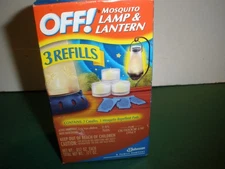 NEW OFF Mosquito Lamp & Lantern 3 Refills & Repellent Pads