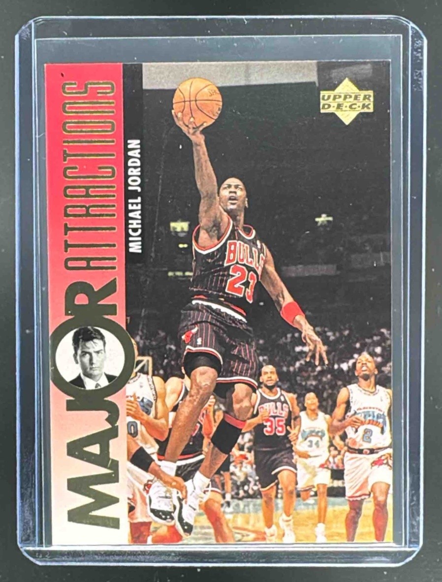 EL.189 Michael Jordan Charlie Sheen 1995 Upper Deck #339