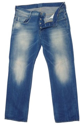 G-Star Herren Jeans Hose blau stonewashed W40 L34 40/34 gerade Regular Denim