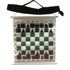 CHESS SLOTTED 27" DEMO BOARD w/ Pieces & Bag - 3" Squares