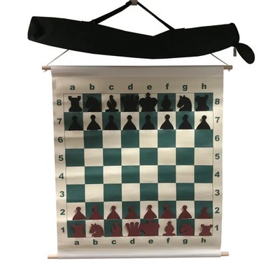 CHESS SLOTTED 27'' DEMO BOARD w/ Pieces & Bag - 3'' Squares