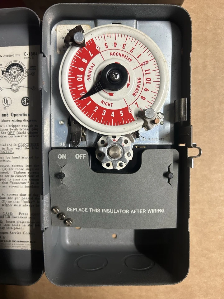 ⭐️ PARAGRON ELECTRIC COMPANY 4005-00S AMF CLOCK OPERATED SWITCH - Image 2 of 4