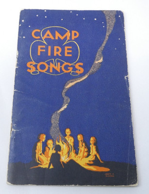 Girl Guides Lagerfeuer Liederheft Musik Liederbuch Pfadfinderführer Papierhülle
