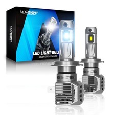 NOVSIGHT H7 LED Headlight Bulbs Kit 22000LM High Low Beam 6500K White Lamps