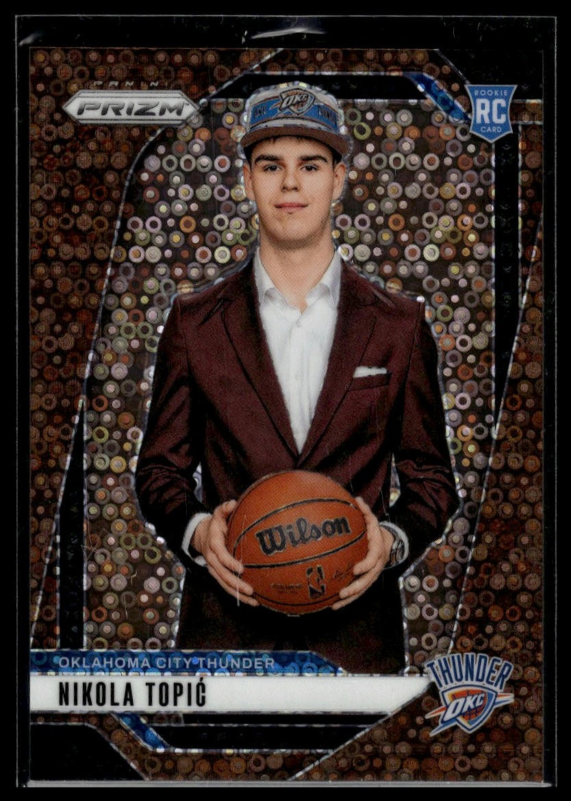 2024-25 Panini Prizm #230 Nikola Topic Prizms Fast Break Bronze #/20