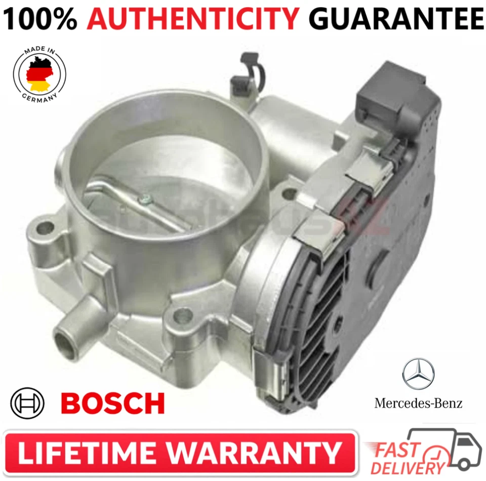 Carrocería del acelerador original Bosch 0280750019, A1121410125 para Mercedes-Benz 2001-2006 Foto 4 de 4