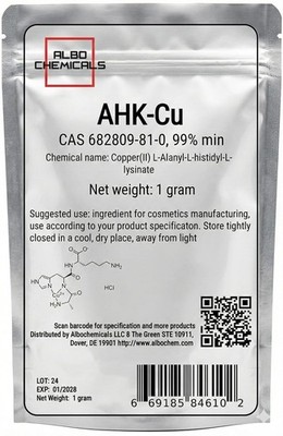 AHK-CU Copper Peptide Powder, 99% min, CAS 682809-81-0, 1 gram