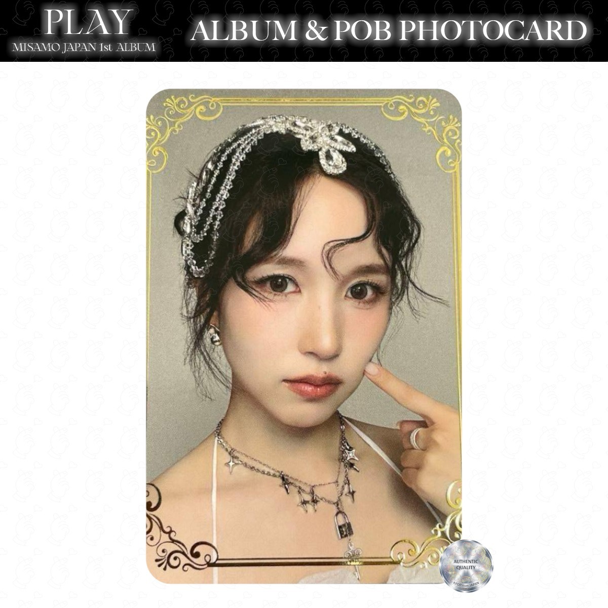 MISAMO PLAY JAPAN LUCKY DRAW PHOTOCARD FOIL STAMPING JYP ONCE