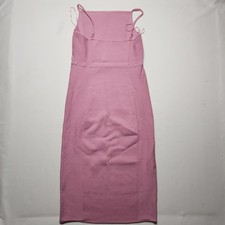 EXPRESS Body Contour Spaghetti Strap Dress Women Size Large Pink R1