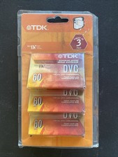 TDK DVC 60 Mini DV Digital Video Cassette Tapes Superior Grade Lot of 3-Sealed