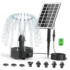  Solar Fountain Pump Work on Cloudy Day,16.4ft Power Working on Cloudy Days