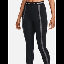 Nike Pro Black Leggings with Gray Accents